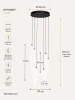 Lampa wisząca LED Infinity 3 wymiary
