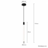 Lampa wisząca LED Tuba Flex 50 cm do jadalni wymiary