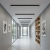 Lampa sufitowa liniowa LED czarna nowoczesne oświetlenie salonu i kuchni 4FunDesign