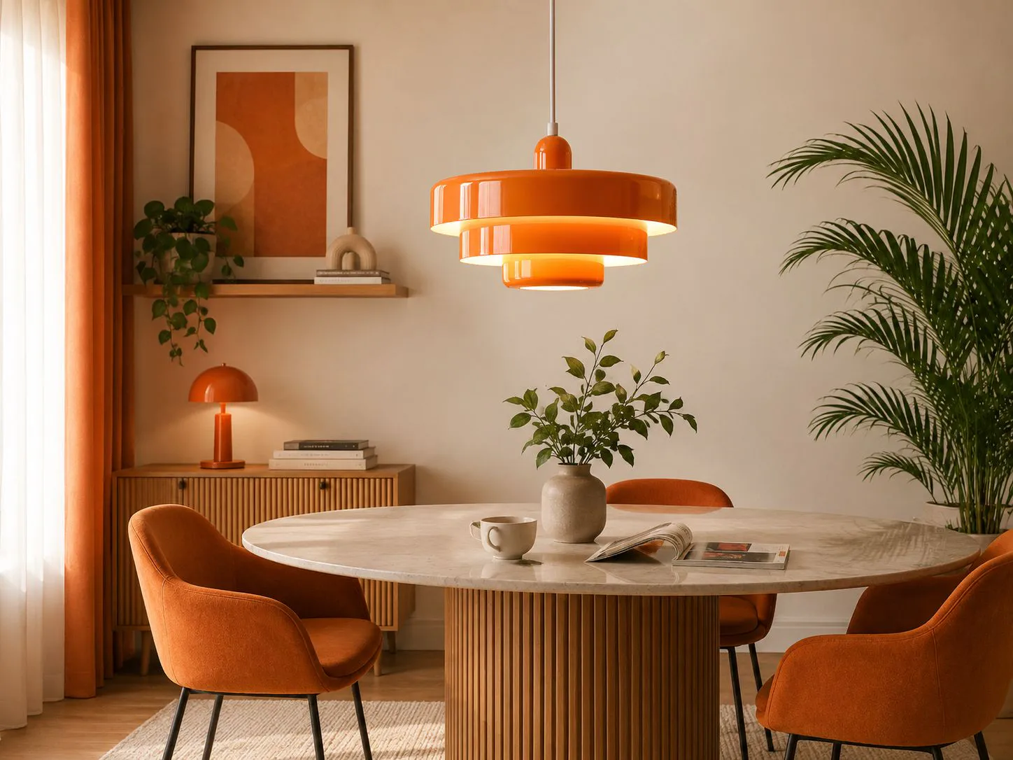 Lampa Retro w salonie