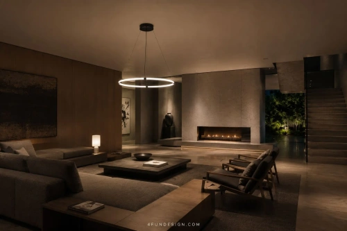 Lampa LED Ring silicone w nowoczesnym salonie.