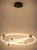 Lampa wisząca LED Ring 3 silicone włączona