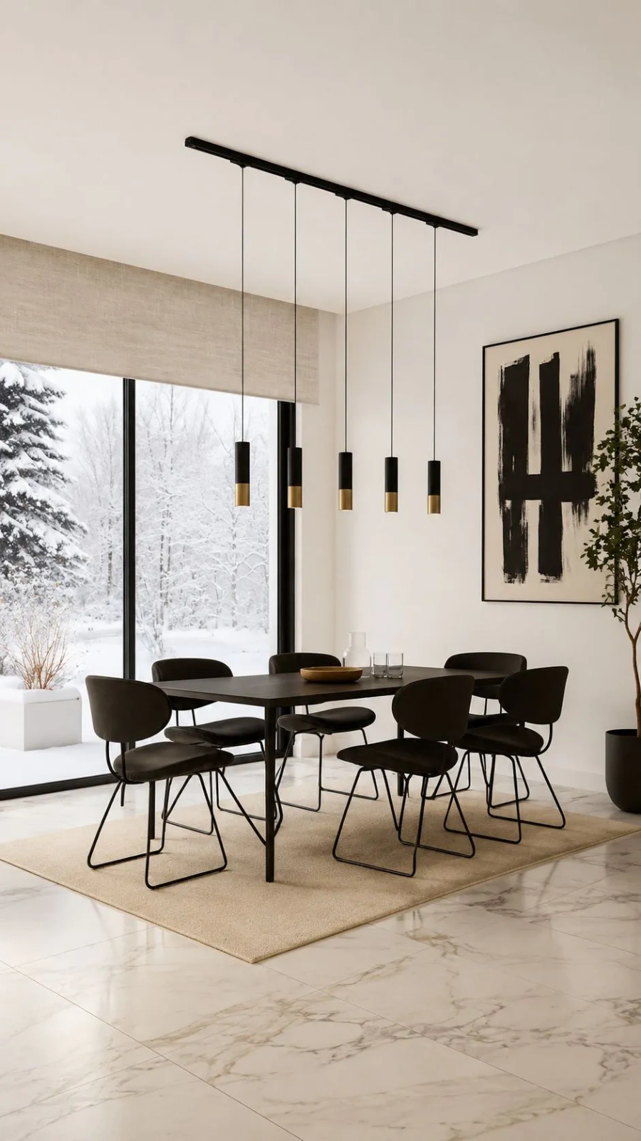 System Szynowy 3-fazowy – 5 Lamp, 200 cm | 4fundesign