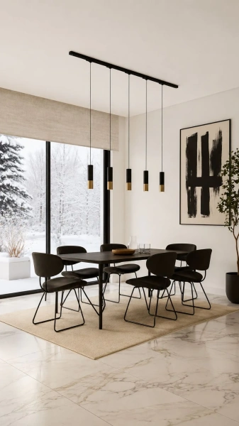 System Szynowy 3-fazowy – 5 Lamp, 200 cm | 4fundesign