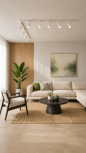 Zestaw oświetlenia szynowego 3-fazy 200 x 200 cm, 10 punktów