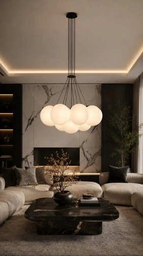 Lampa Ben 7 w salonie
