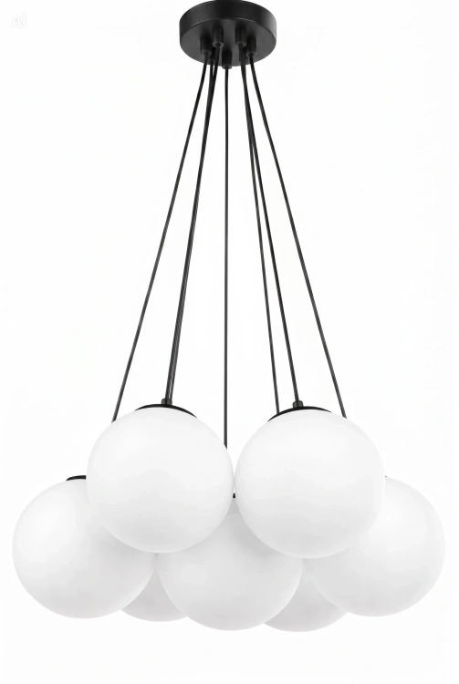 Lampa wisząca z 7 kulami