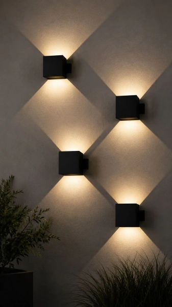 Kinkiety Cube black