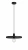 Lampa wisząca Dysk 40 czarna