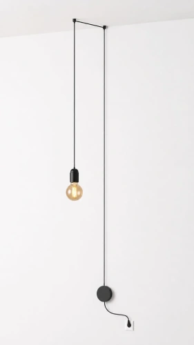 Lampa do loftu cable black