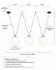 Lampa wisząca Toledo wymiary