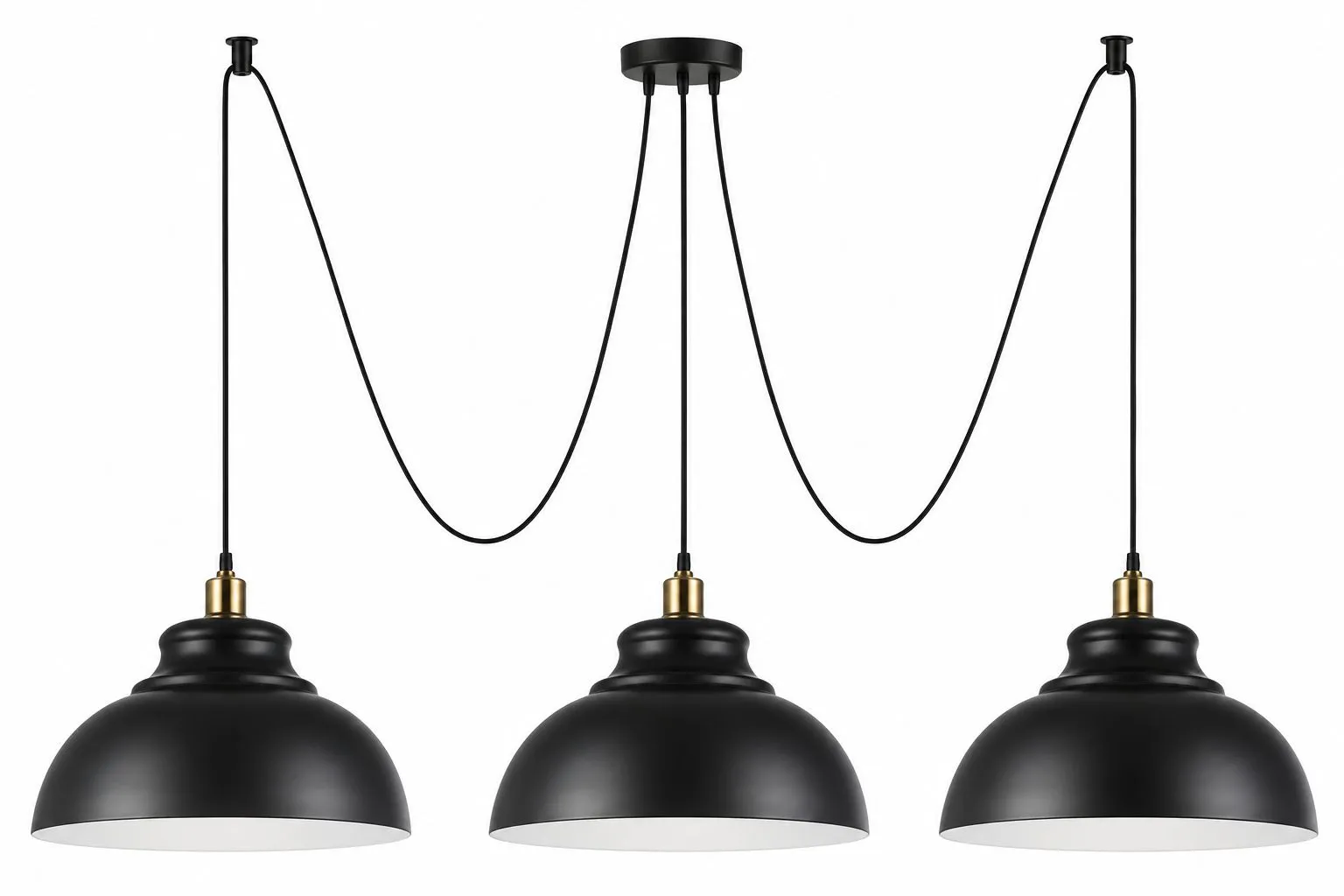 Lampa Pająk Club Black 3
