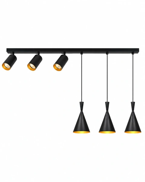 Lampa sufitowa Link gold - black
