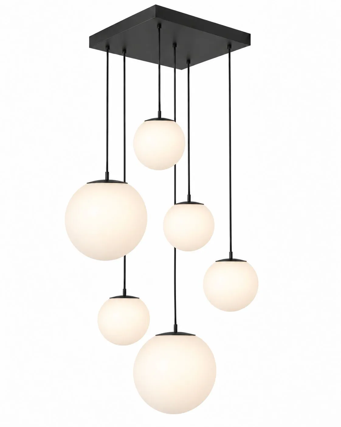 Lampa do wysokiego salonu 6 kul