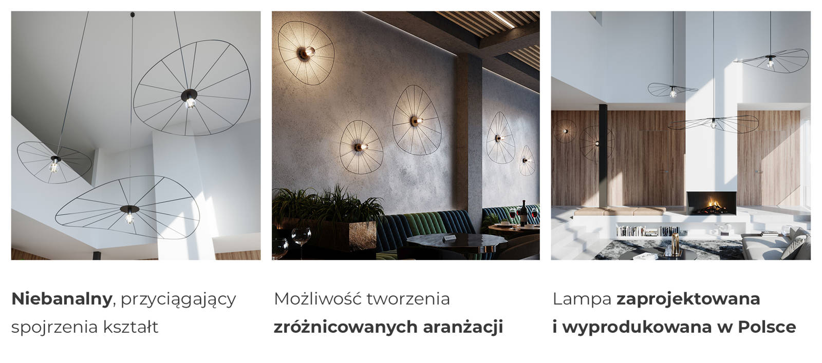 Lampy i kinkiety Escola w różnych aranżacjach