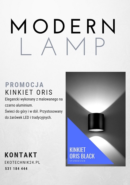 Kinkiet Oris black